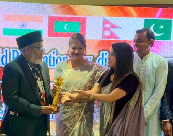 নেলসন ম্যান্ডেলা অ্যাওয়ার্ডে ভূষিত হলেন শিউলী রোজা