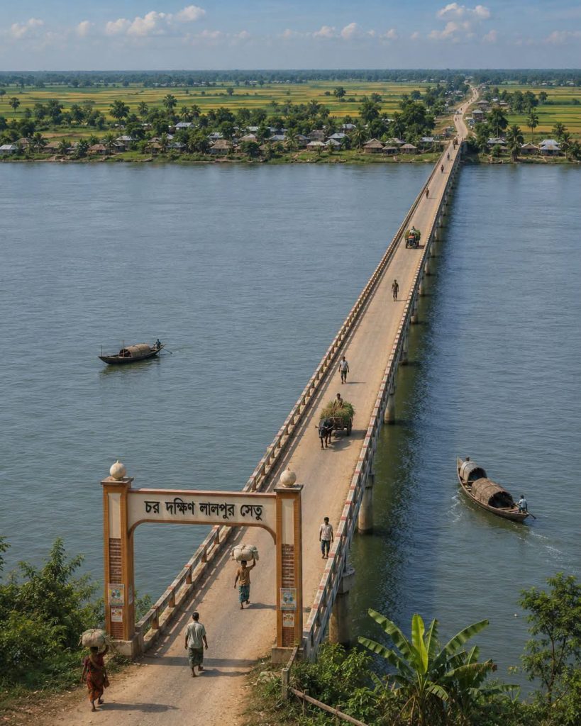 পদ্মা নদী পারাপারে দুর্ভোগ: দক্ষিণ লালপুরে একটি ব্রিজের দাবি জোরালো​